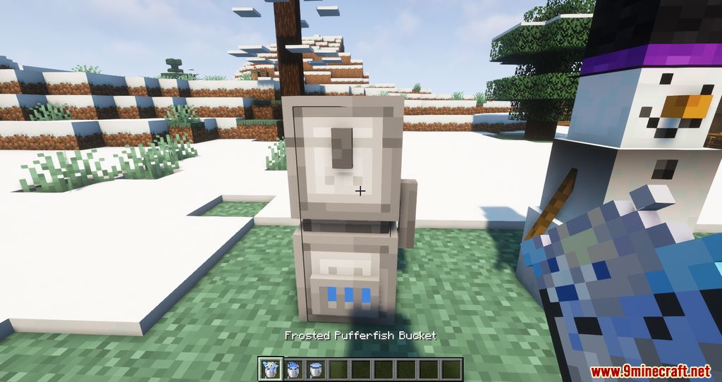 description_2 Frosted Friend Mod - постройте снеговика