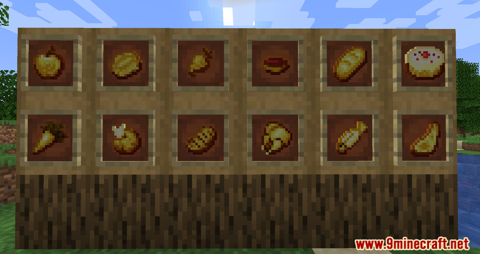 image 2 for Golden Foods Mod (1.20.4) - Food wrapped in gold!