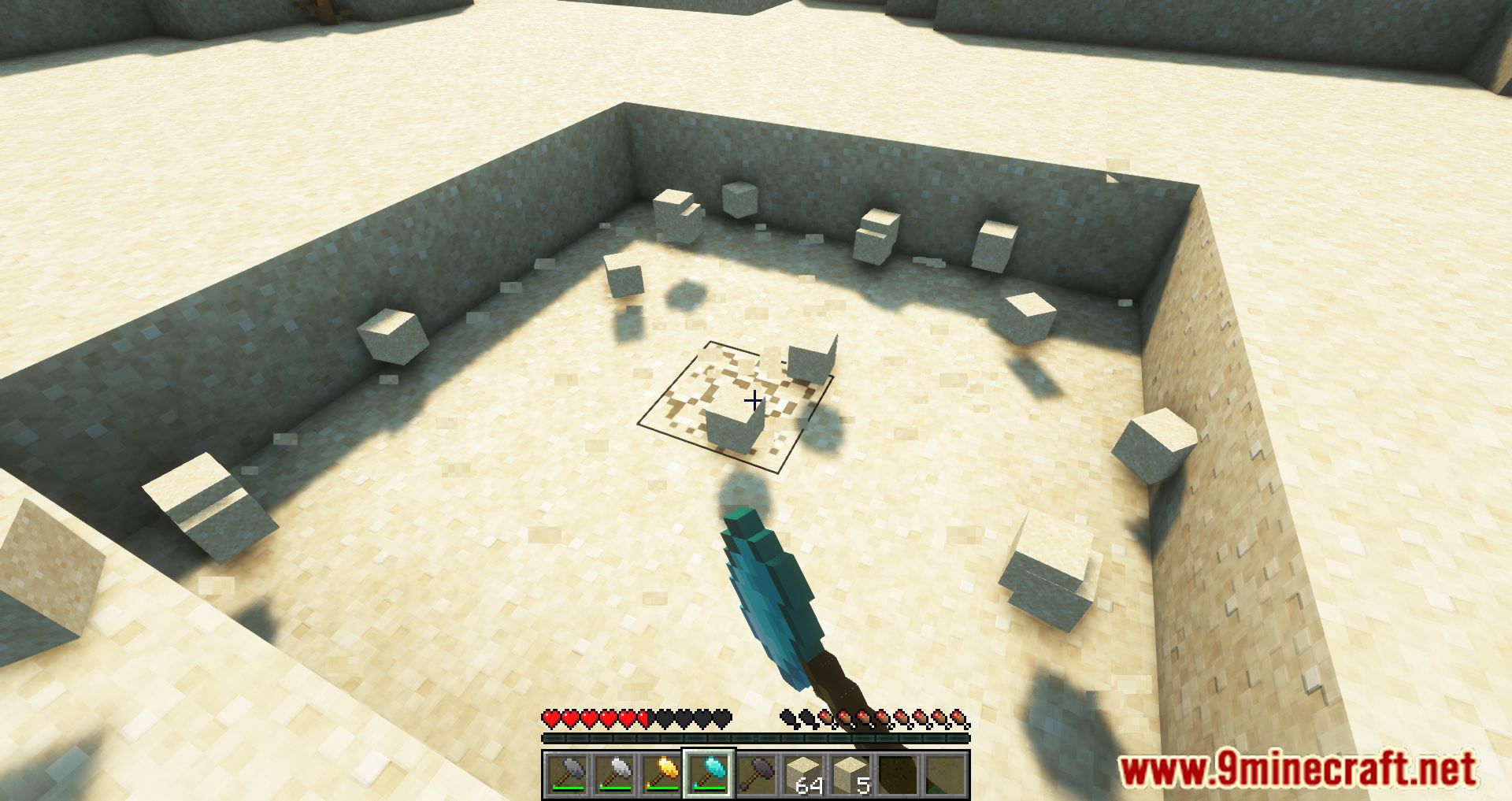 description_11 Just Hammers Mod (1.20.1, 1.20) Versión de tela - desentierra una montaña entera si quieres!