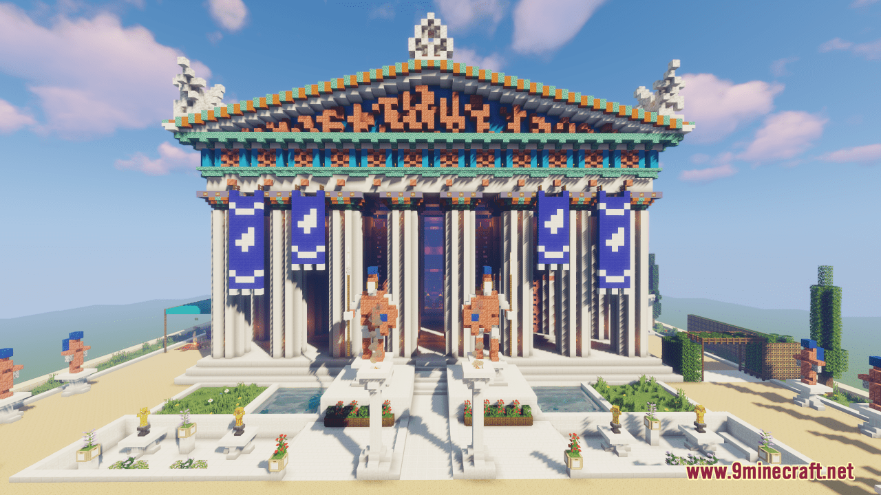 description_1 Map of the Temple of Athena in Greece (1.20.4, 1.19.4) - Parthenon