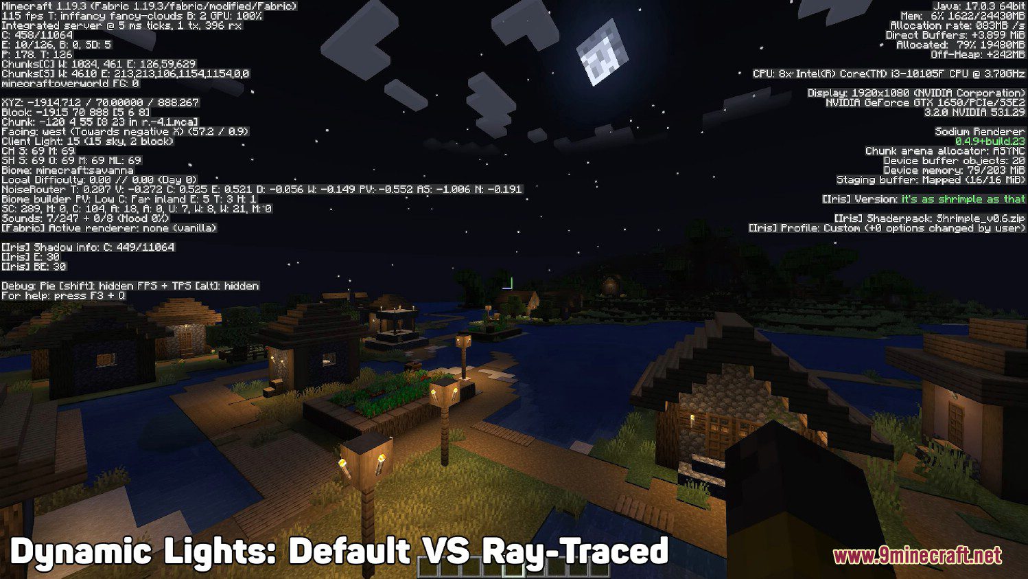 description_11 Shrimple Shaders 1.20.4 - трассировка лучей для низкоуровневых ПК