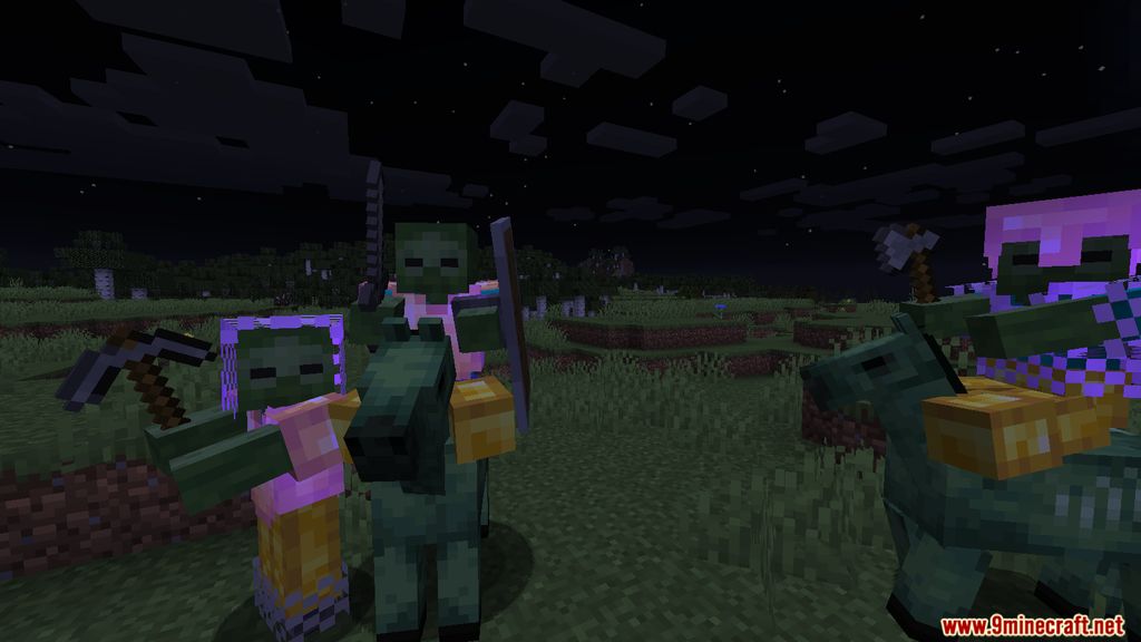 description_2 Rough Mobs Revamped Mod 1.16.5 - мощные мобы, сложность игры