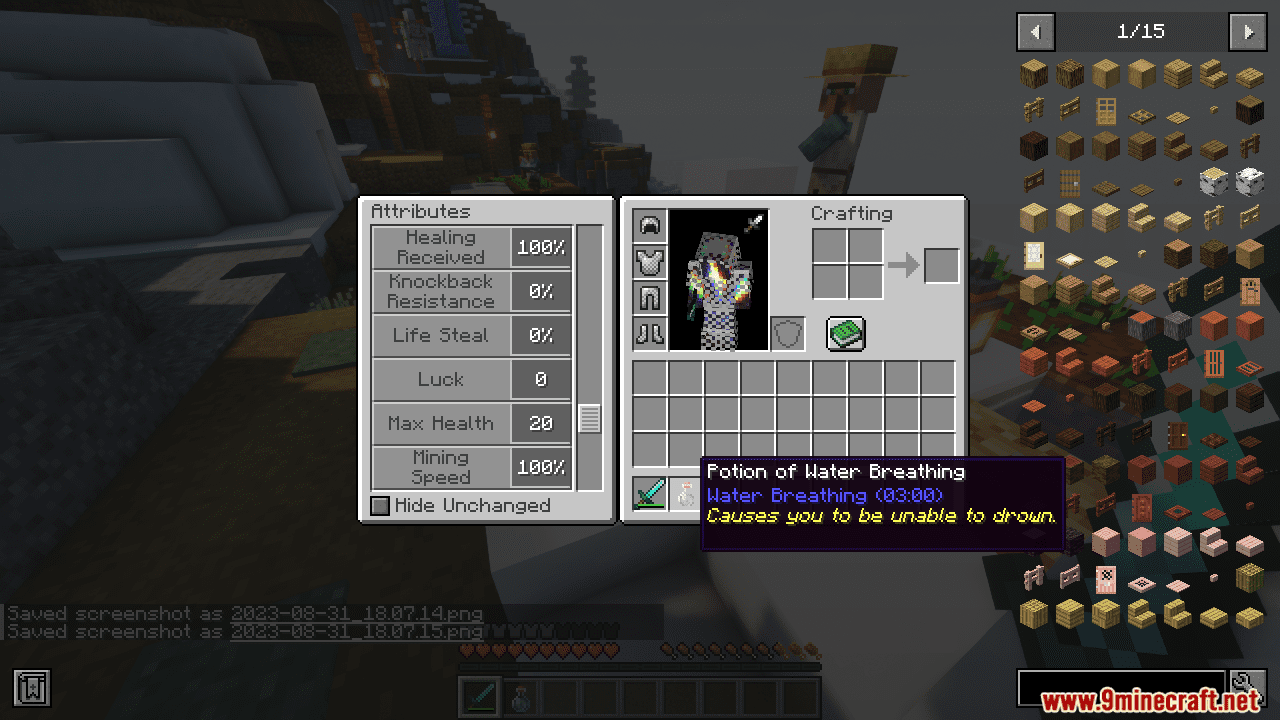 image 5 for Apothic Attributes Mode (1.20.4) - упрощенное управление атрибутами