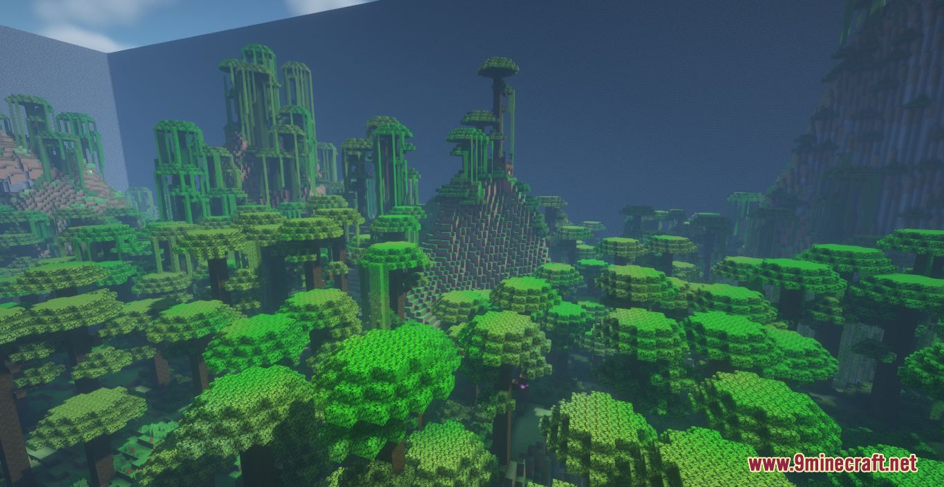 description_9 Overgrown Map (1.18.1) - Jungle Hunger Games