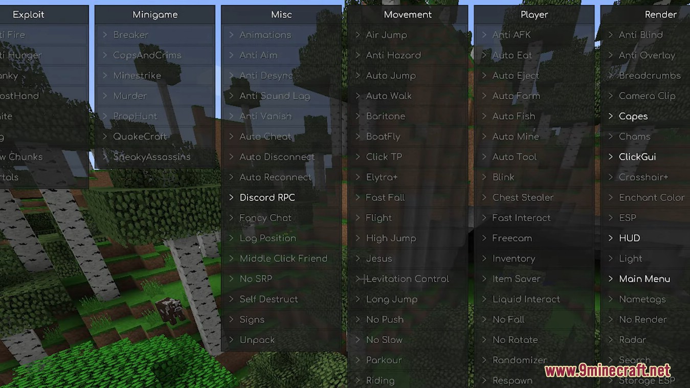 description_13 Impact Client (1.16.5) - продвинутая утилита для анархических серверов
