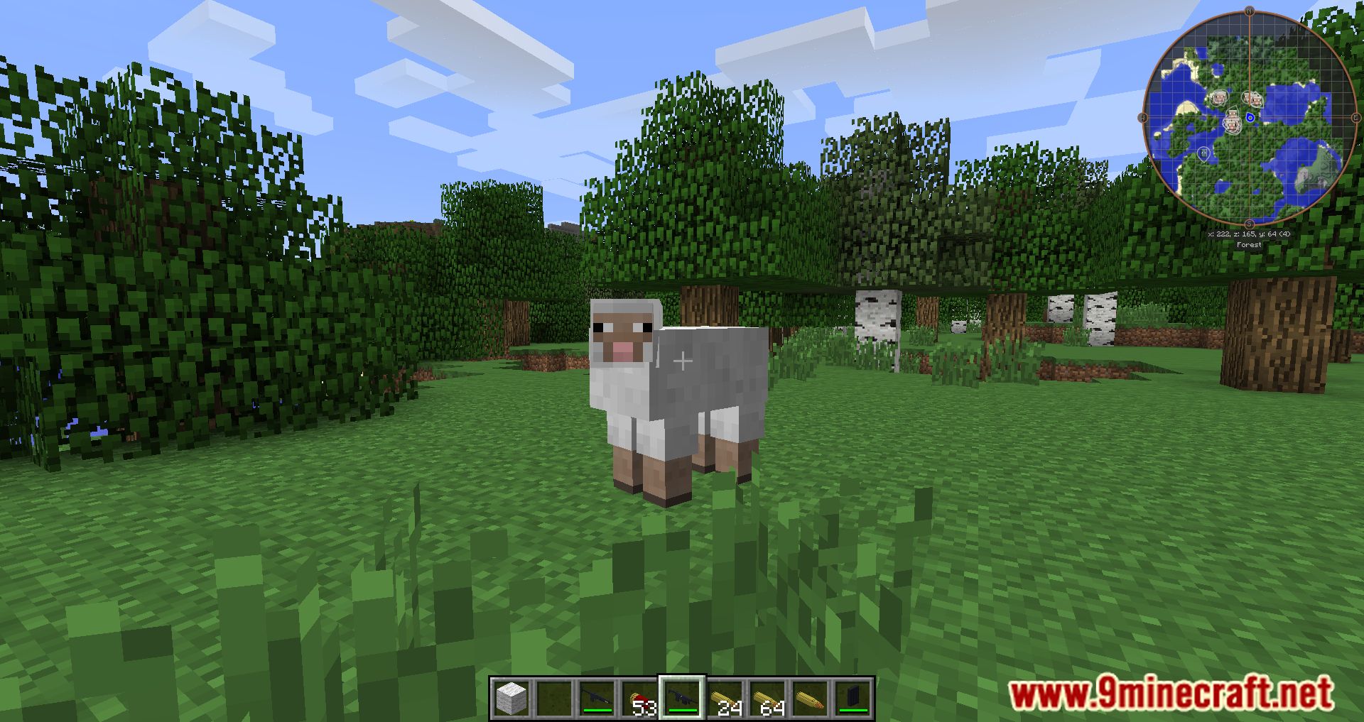 description_4 Guns, Cars, and Morph Modpack (1.7.10) - перестрелки, гонки и веселье