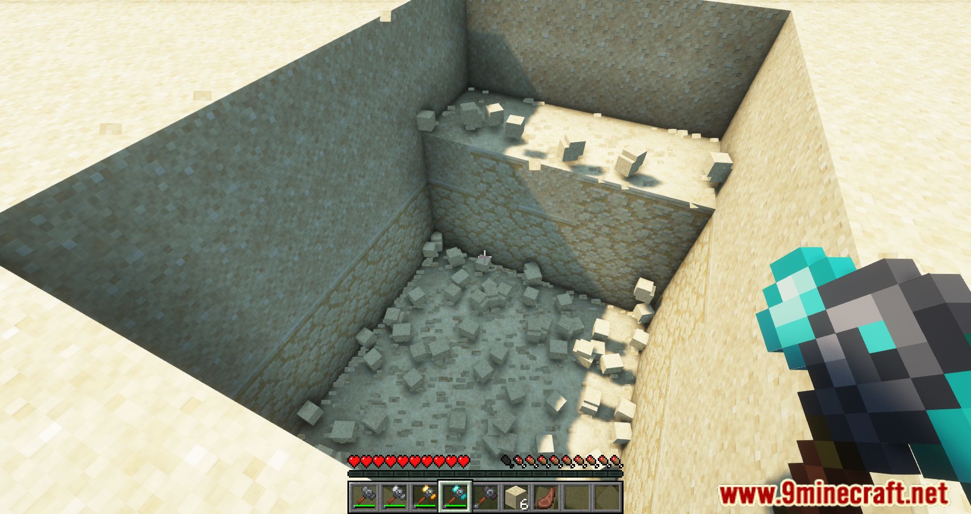 description_17 Just Hammers Mod (1.20.4) Fabric Version - выкопайте целую гору, если хотите!