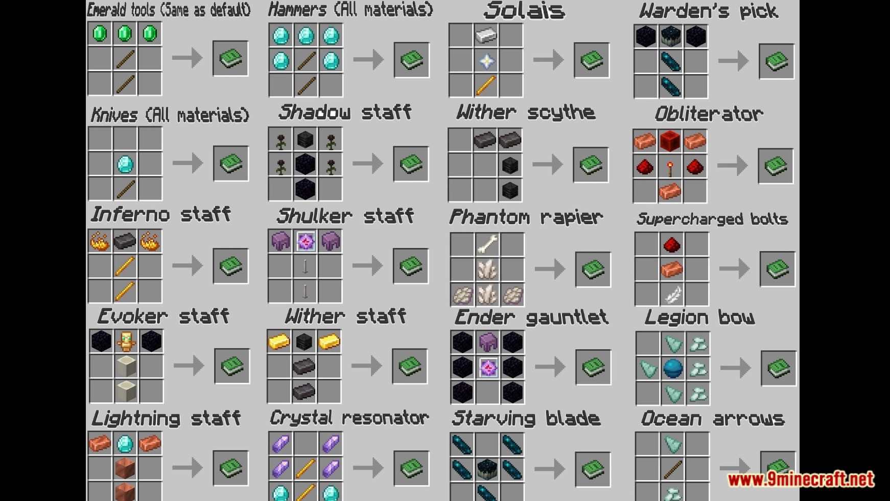 description_6 Super Weapons Data Pack (1.20.2, 1.19.4) - Unleash the power of myths in Minecraft!
