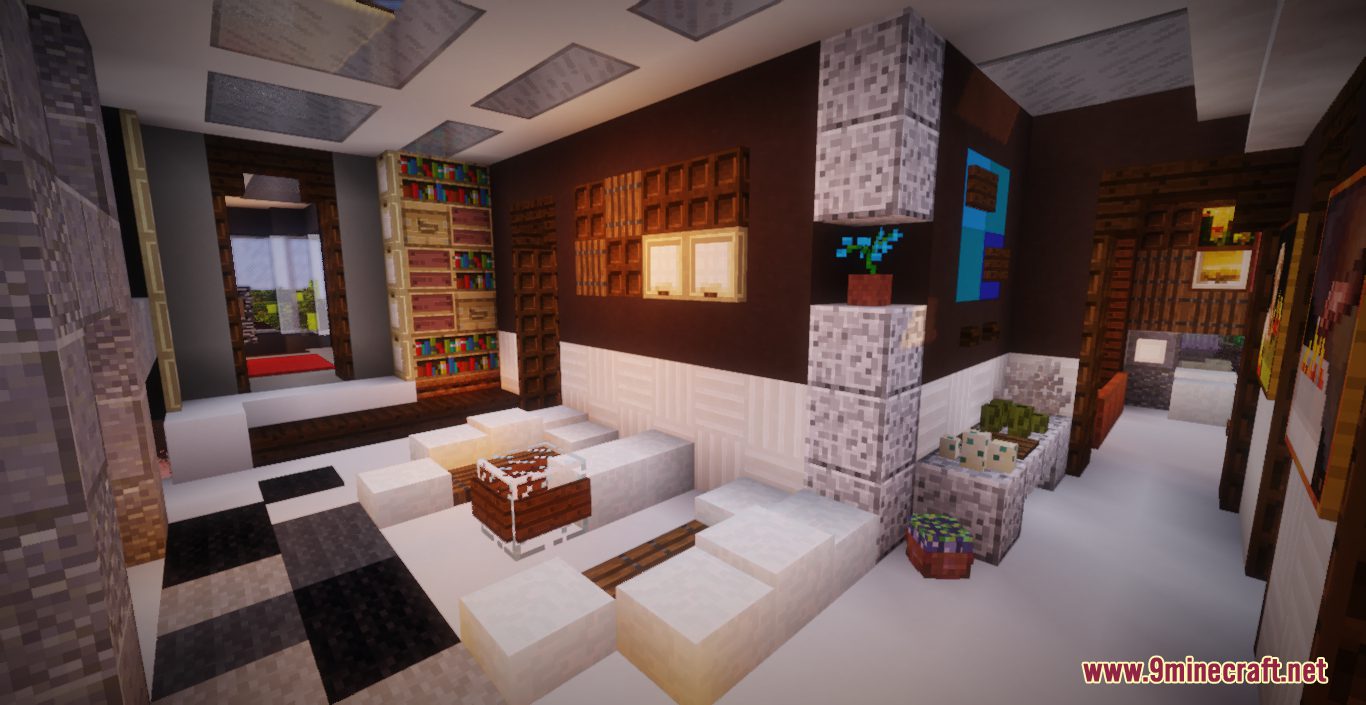 description_3 Большая карта современных домов (1.20.4, 1.20.1, 1.19.4, 1.19.2, 1.18.2) - Комплексная застройка