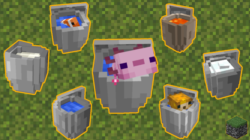 description_1 Textures Three-dimensional bucket 16x16