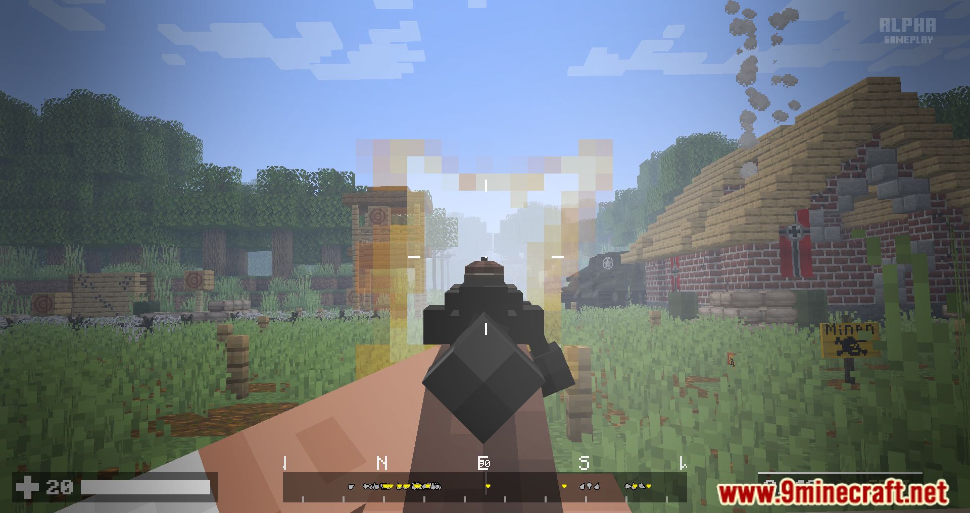 description_28 BlockFront Modpack (1.20.2) - поля сражений Второй мировой войны