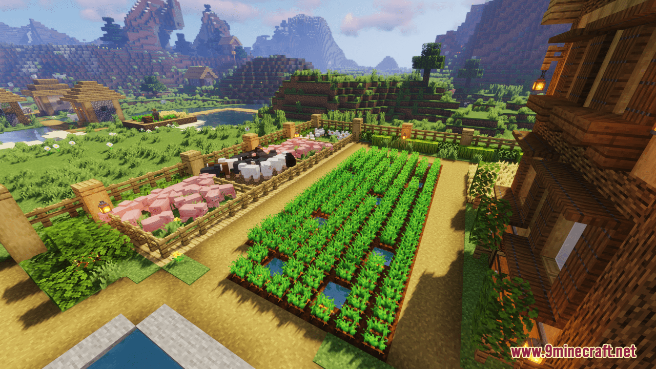 description_5 Mapa de la casa grande de supervivencia (1.20.4, 1.19.4) - para 2-3 personas