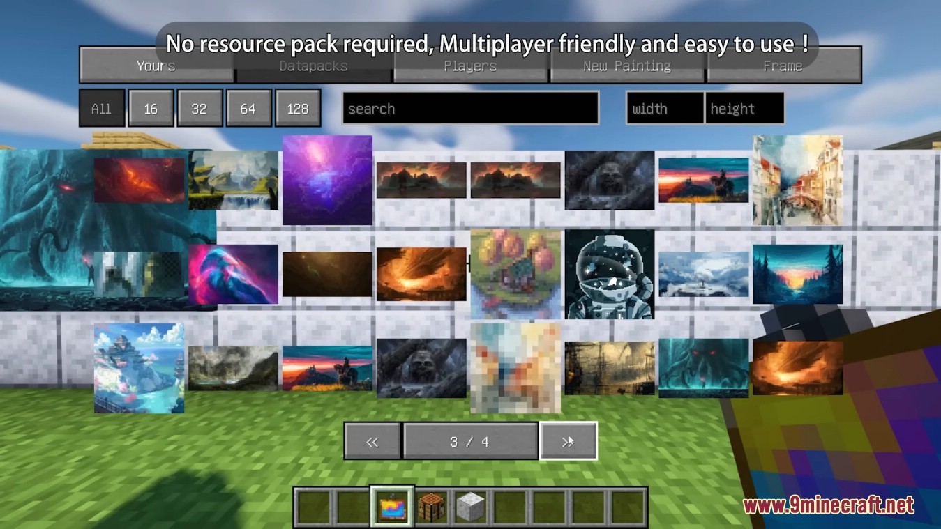 description_1 Immersive Paintings Mod - создавайте собственные картины