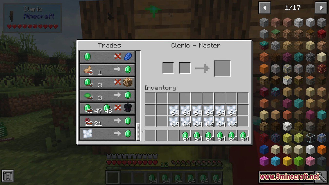 description_9 Shady Alchemist Mod 1.19.4 - New emerald making system