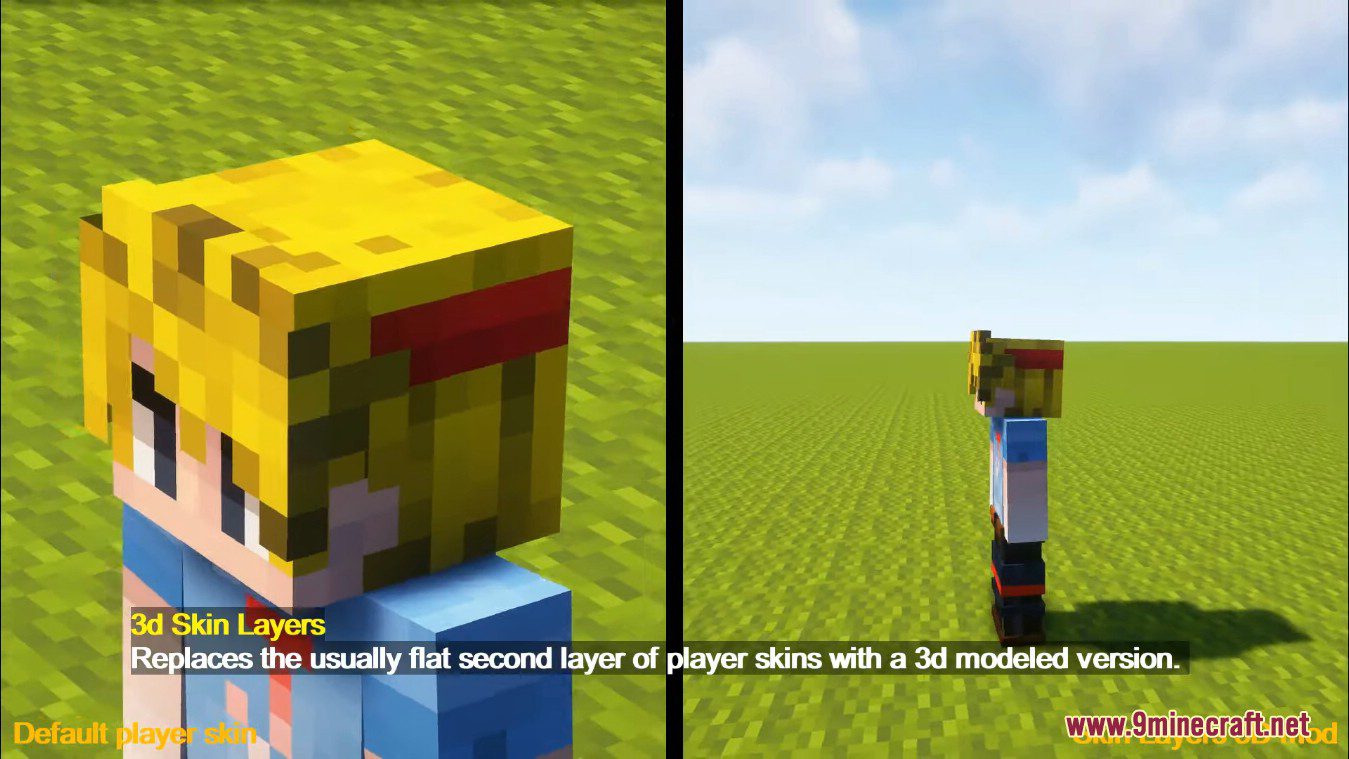 description_3 Skin Layers 3D Mod 1.20.4 - рендеринг слоя кожи игрока в 3D