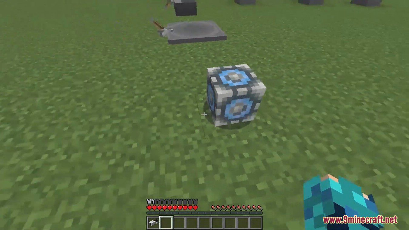 description_13 Portal Cubed Mod (1.19.2) - novo portal gun mod
