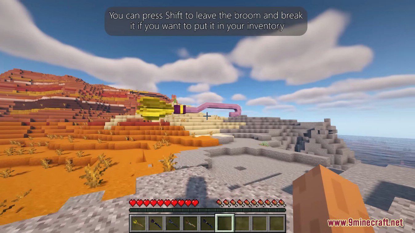 description_10 Witch Mobility Mod - путешествуйте как настоящая ведьма!