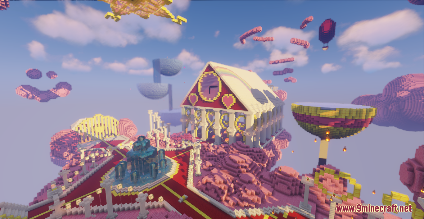 description_1 Map Cloud Valentine Hunt (1.20.4, 1.19.4) - a scavenger hunt filled with love