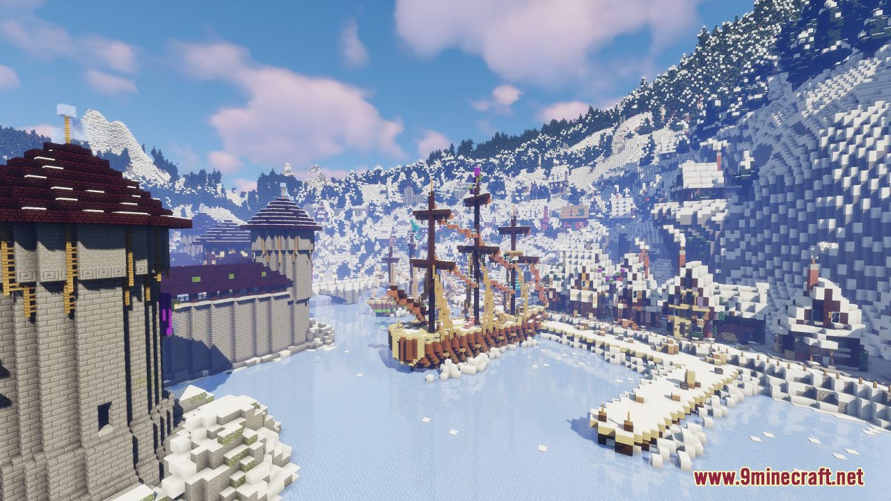 description_7 Minecraft Frozen - Allendale Mapa (1.20.4, 1.19.4) - Reino del Viento Noruego