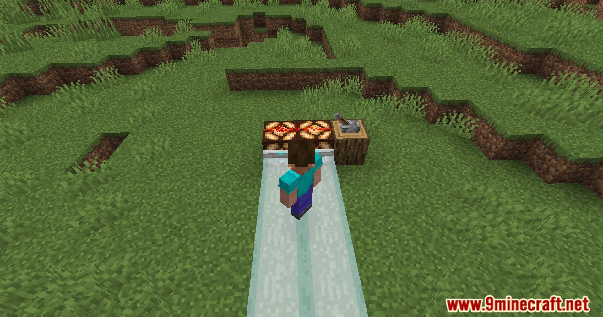 description_3 Laser Bridges & Doors Mod (1.19.4) Fabric/Quilt version - a futuristic combination of functionality and style!