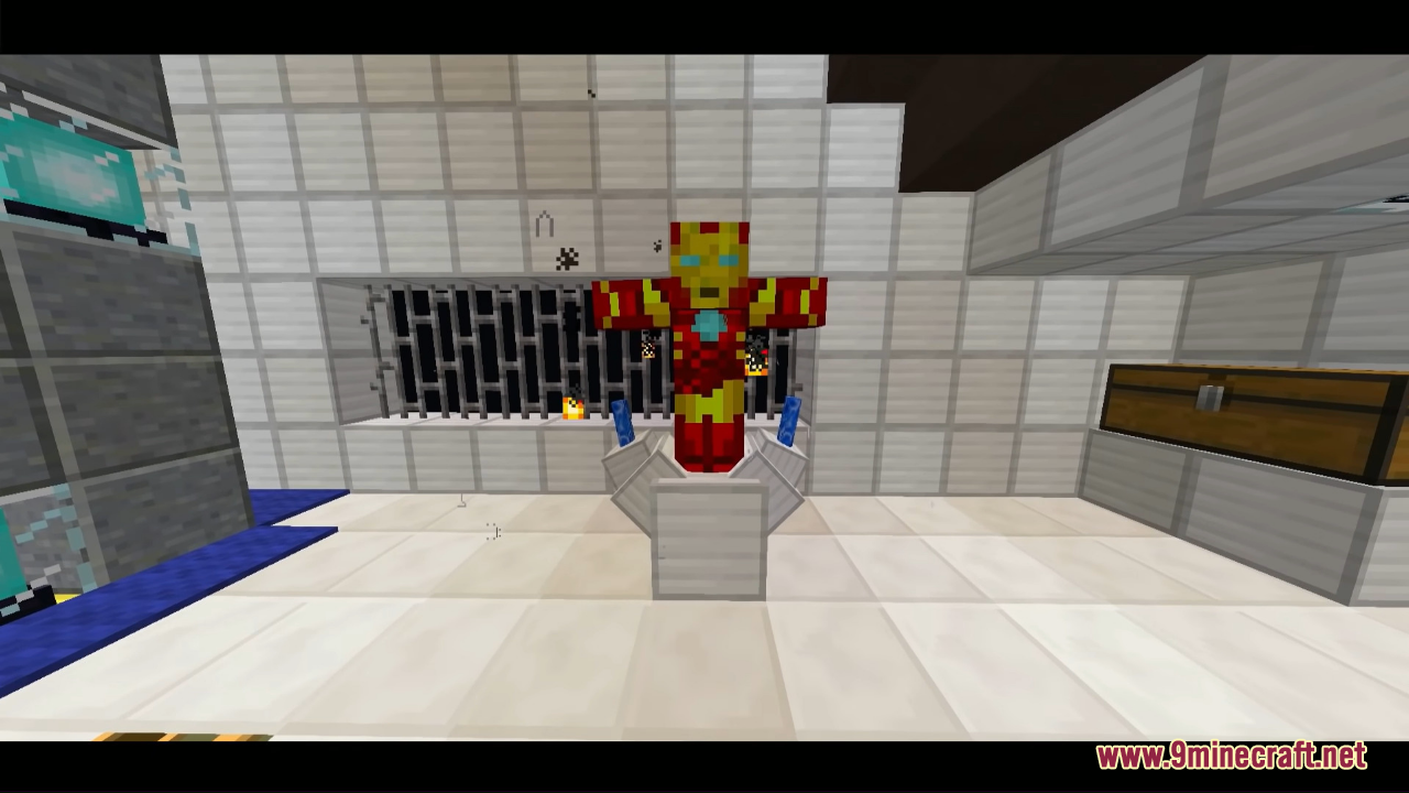 description_6 Железный человек на ванильной карте Minecraft (1.20.4, 1.19.4) - станьте супергероем!