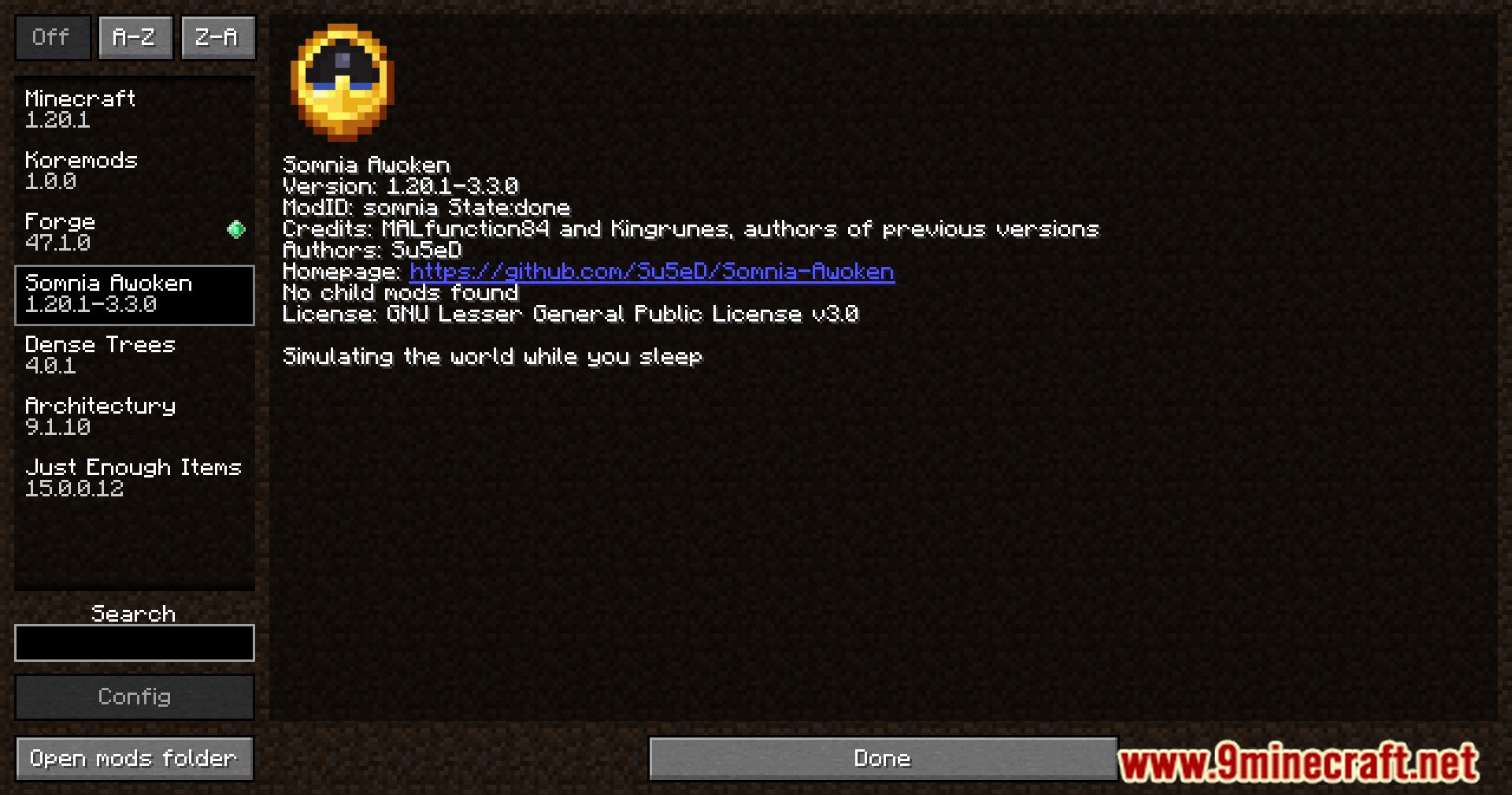 image 1 for Somnia Awoken Mod (1.20.4) - Cambia tu noche en Minecraft