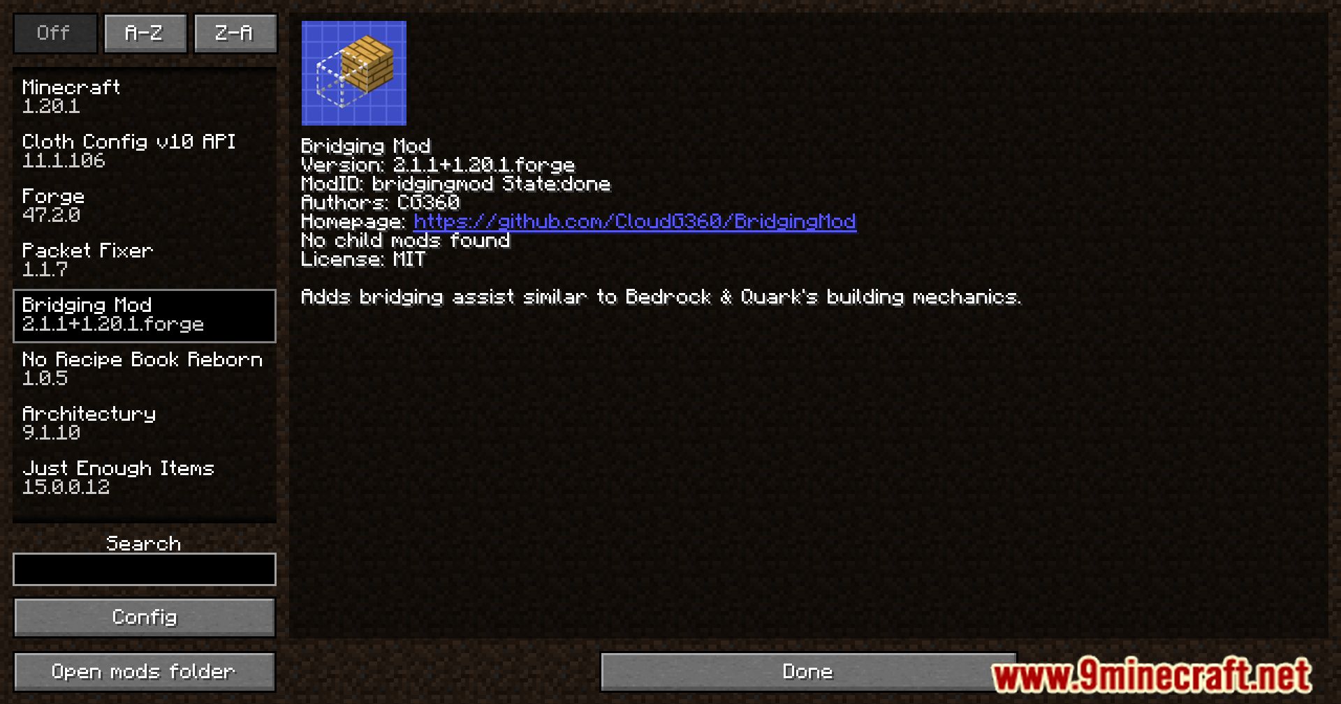image 1 for Bridging Mod (1.20.4) - расширяет горизонты архитектуры Minecraft