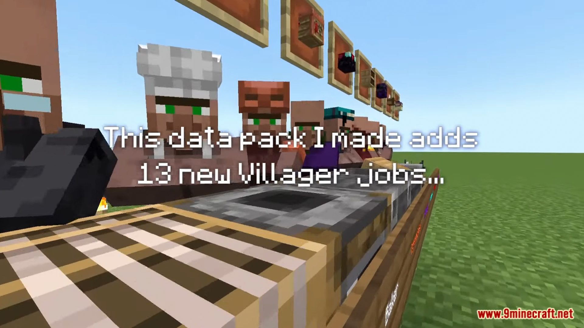 description_3 More Villagers datapacks (1.20.2, 1.19.4) - transform and improve the abilities of villagers!