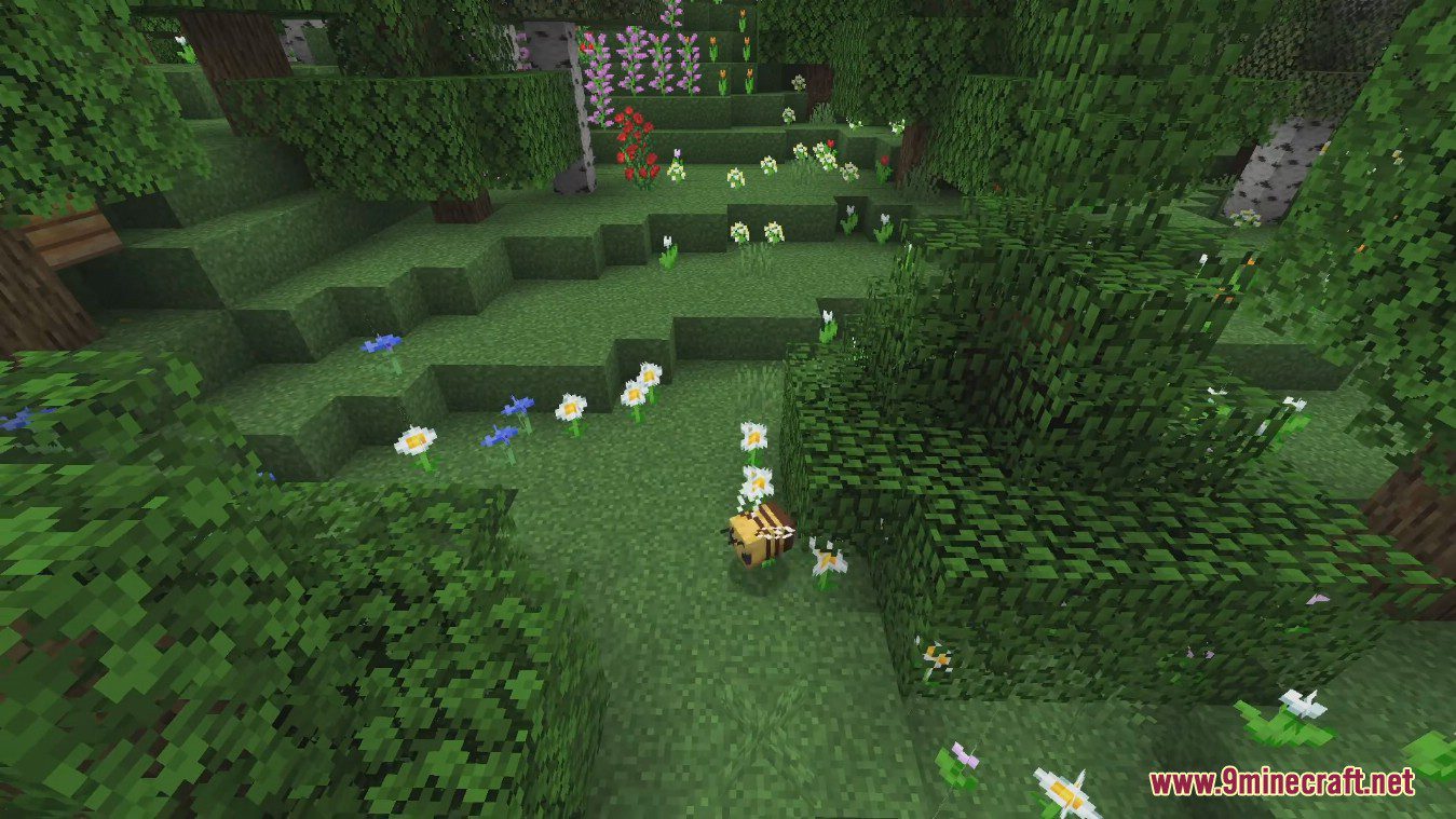 description_11 Florestal Mod (1.16.5) - traz abelhas, borboletas e mais árvores