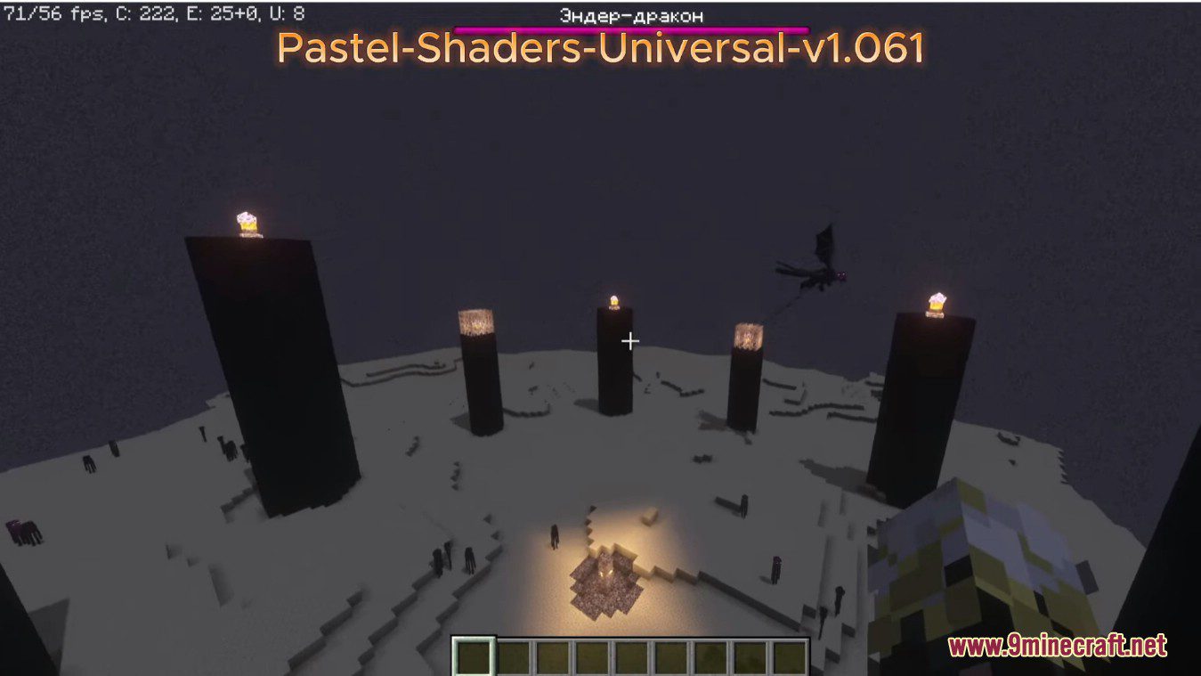 description_10 Sombreadores Pastel 1.20.4 - Muitas predefinições de cor, noites estreladas transparentes