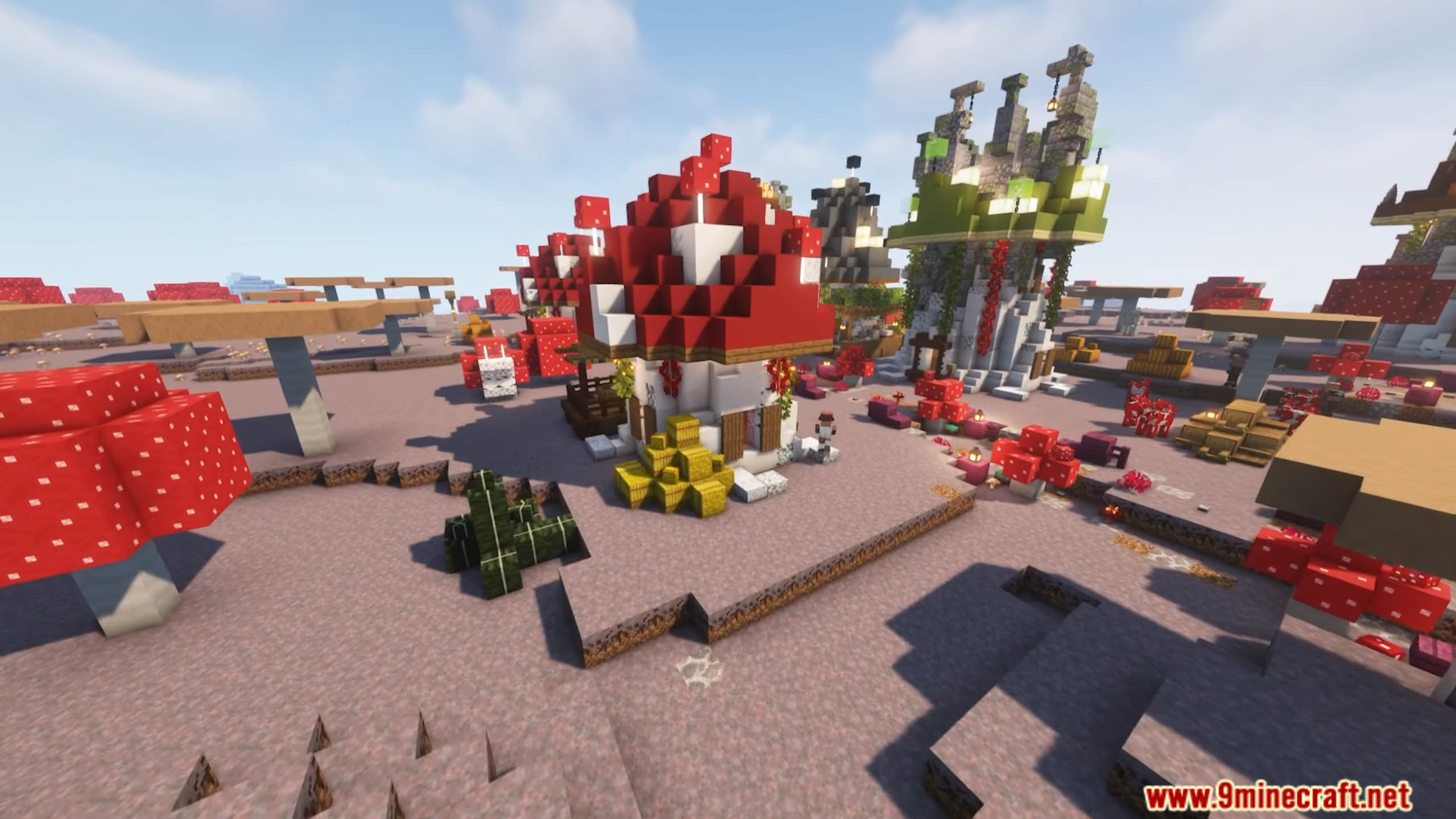 description_2 Mushroom Village Datapack (1.20.4, 1.19.4) - Grow your herbal village with mushroom wonders!