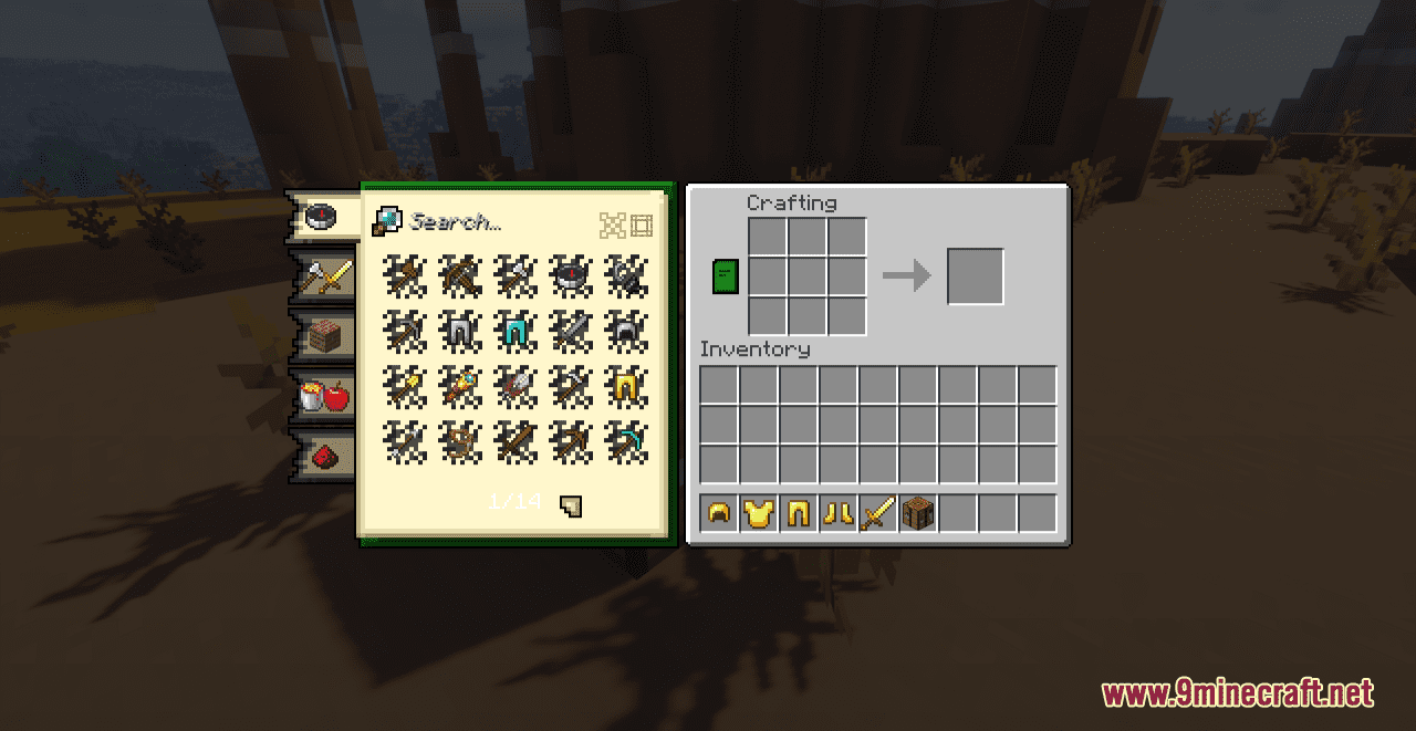 description_6 SLOT GUI Resource Pack (1.19.4, 1.19.2, 1.19) - текстурный пакет