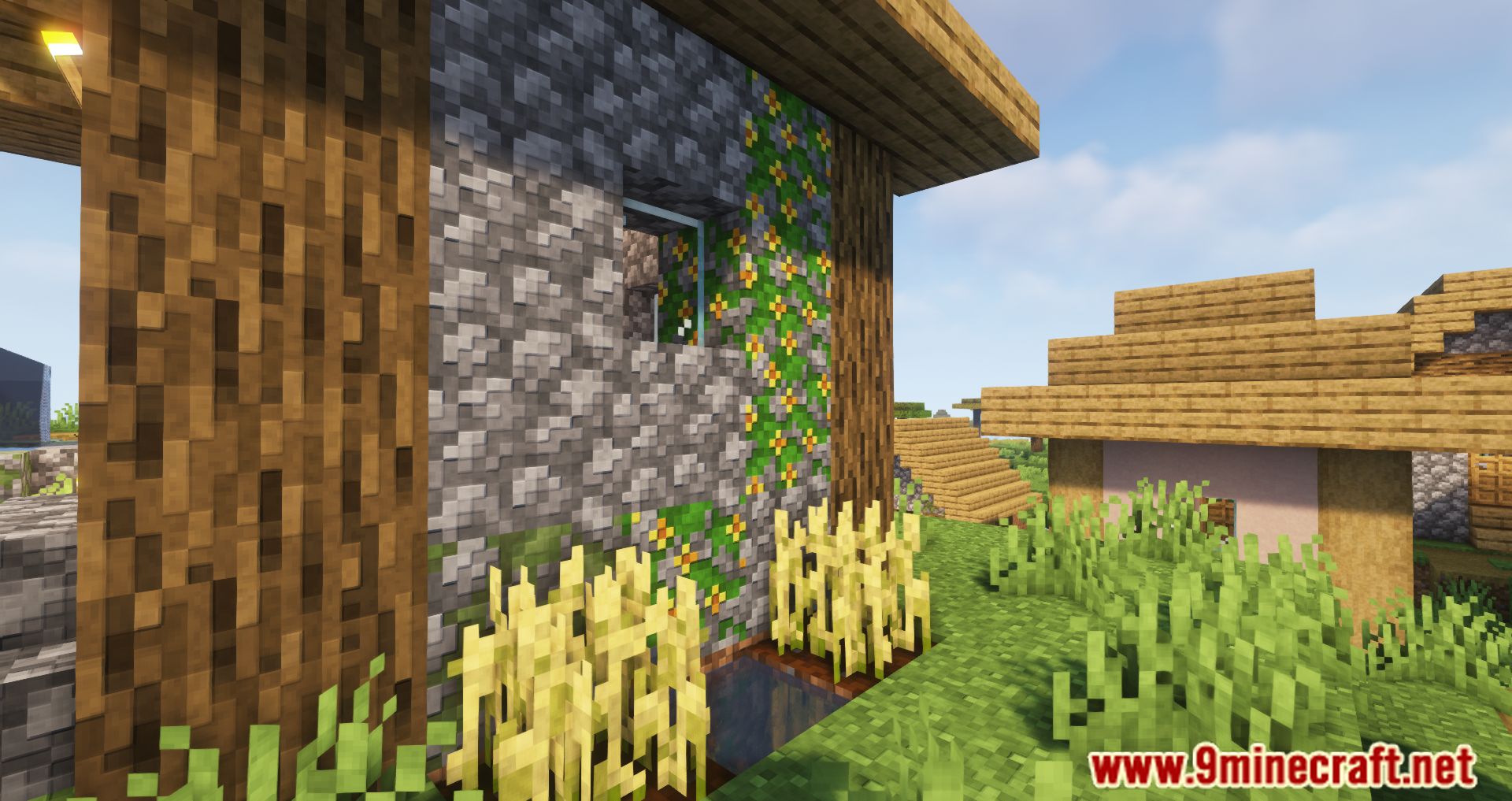 image 1 for Floral Enchantment Mod (1.20.4) - base decorated with flowers
