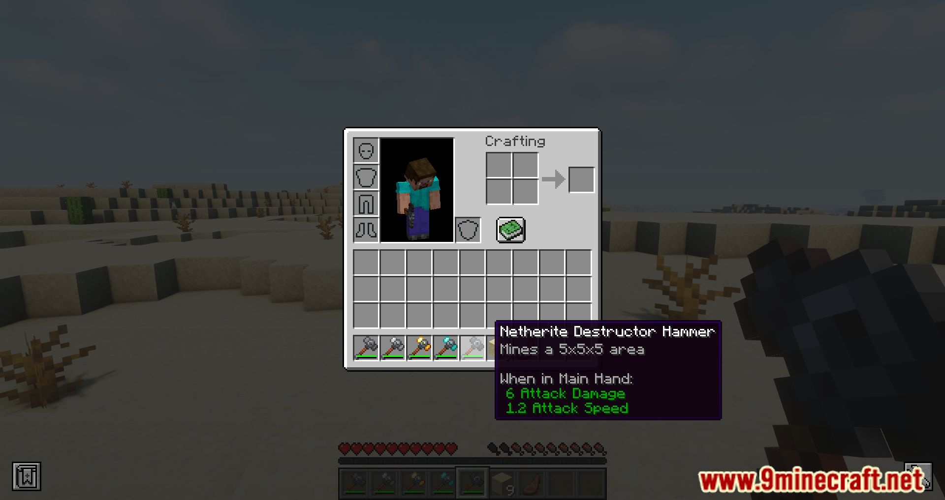 description_21 Just Hammers Mod (1.20.4) Forge Version - desentierra una montaña entera si quieres!