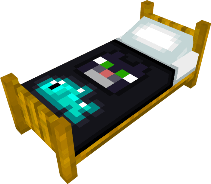 image 5 for Beautiful Bed Texture Set (1.20) - MCPE/Bedrock
