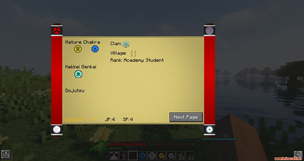 description_8 Naruto Shippuden Mod (1.16.5) - Plunge into the world of ninjas!