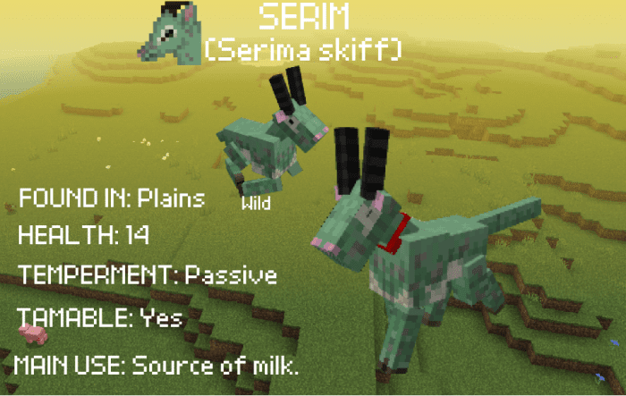 image 12 for  Дополнение Wannabeastiary (1.20) - MCPE/Bedrock Mod
