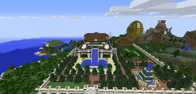 description_0 Mansão de quartzo | Mapa para Minecraft