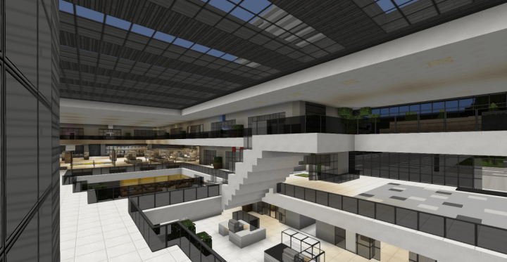 description_0 Modern Mall | Map for Minecraft