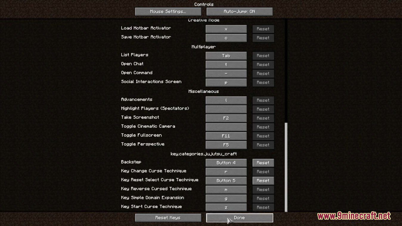 description_6 Jujutsu Craft Mod (1.20.1) - Witchcraft battles, jutsu schemes