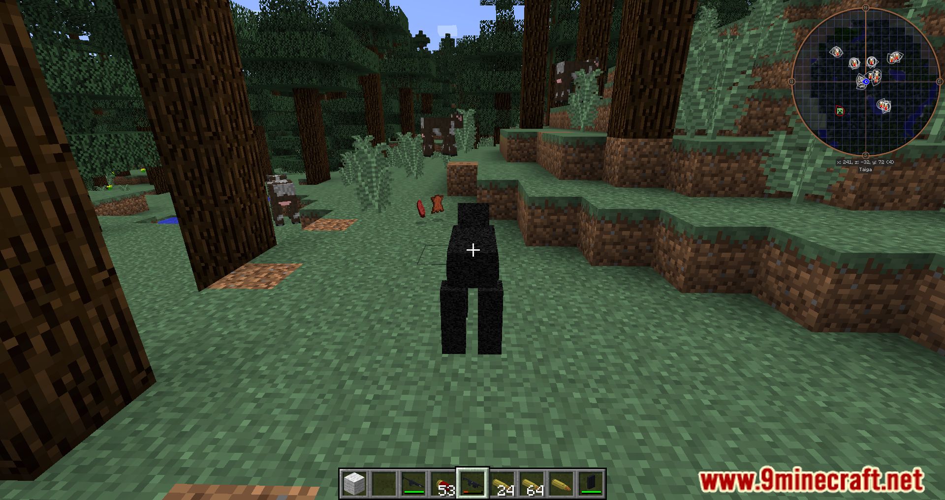 description_6 Guns, Cars, and Morph Modpack (1.7.10) - shootouts, racing and fun