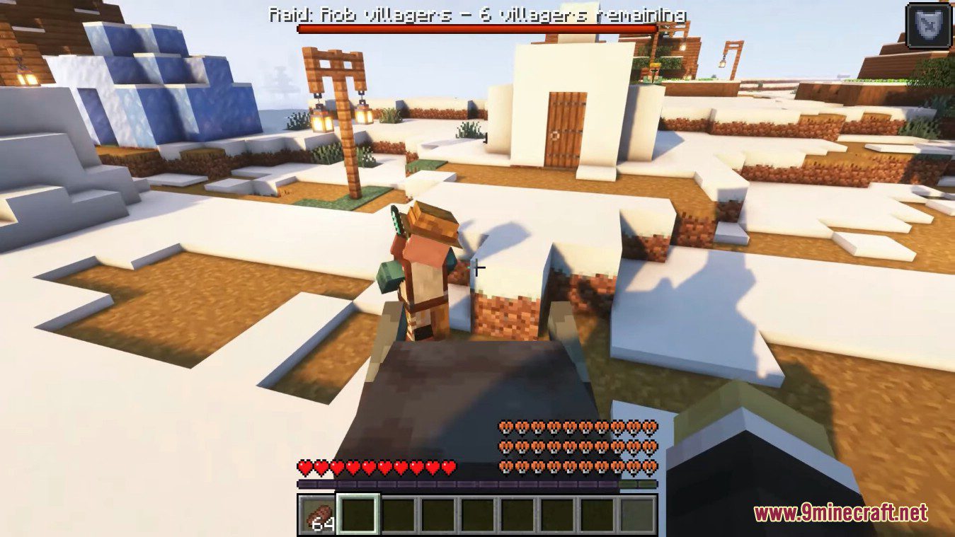 description_8 Ataque a los aldeanos Mod (1.19.2) - contraataque a la aldea