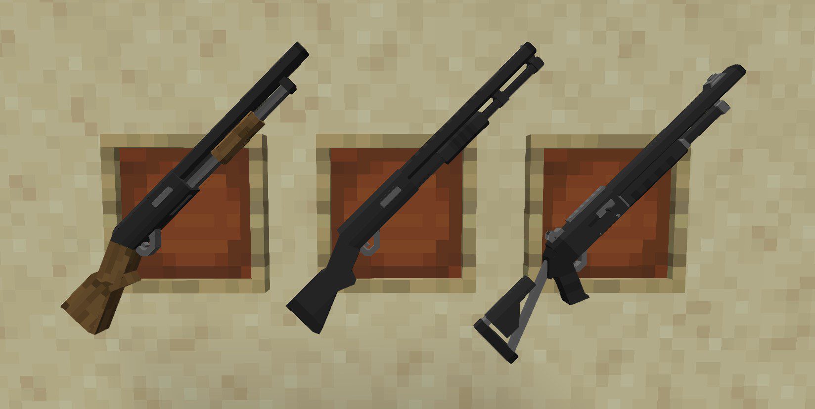 description_3 Mo' Guns Mod (1.19.2) - automatic, pistol and SMG weapons