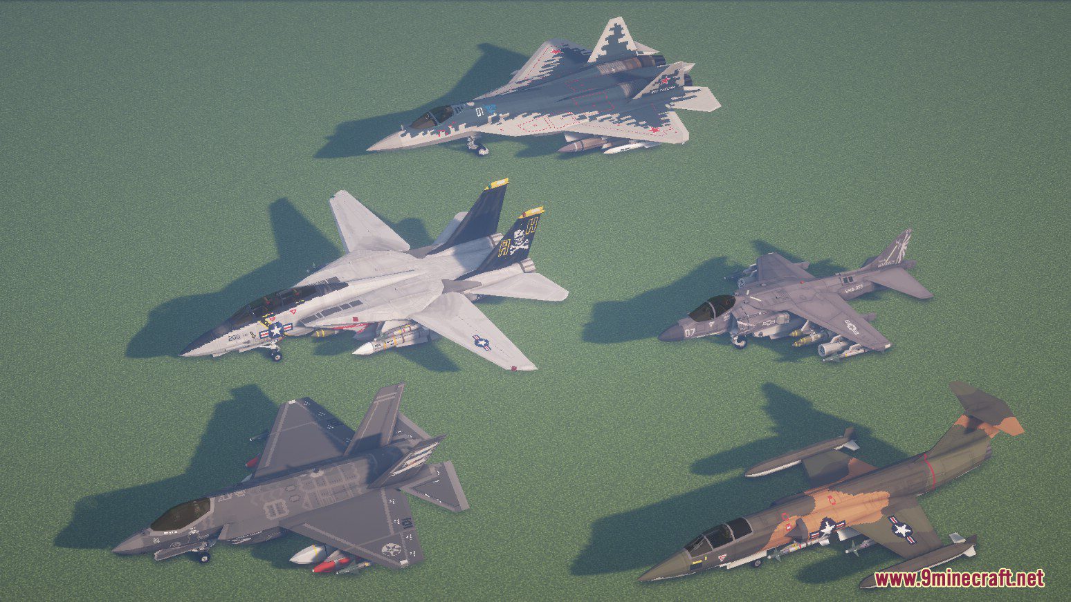 description_8 Potato Vehicle Industries Mod (1.12.2) - jet aircraft, Su-57 and Su-35
