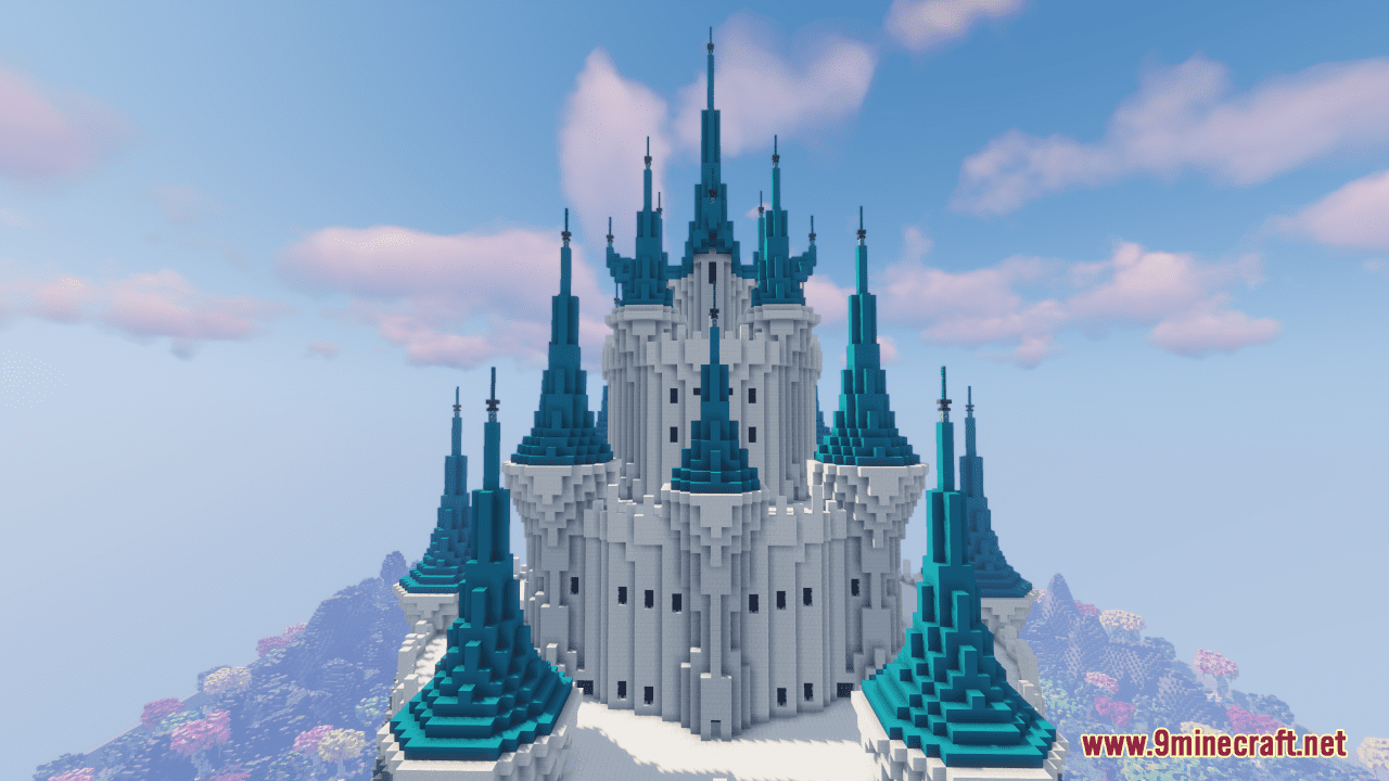 description_6 Map Winter Castle (1.20.4, 1.19.4) - DIY Frozen Kingdom