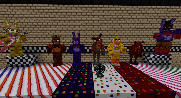 image 14 para FNAF Decoración Plugin (1.20) - MCPE/Bedrock mod