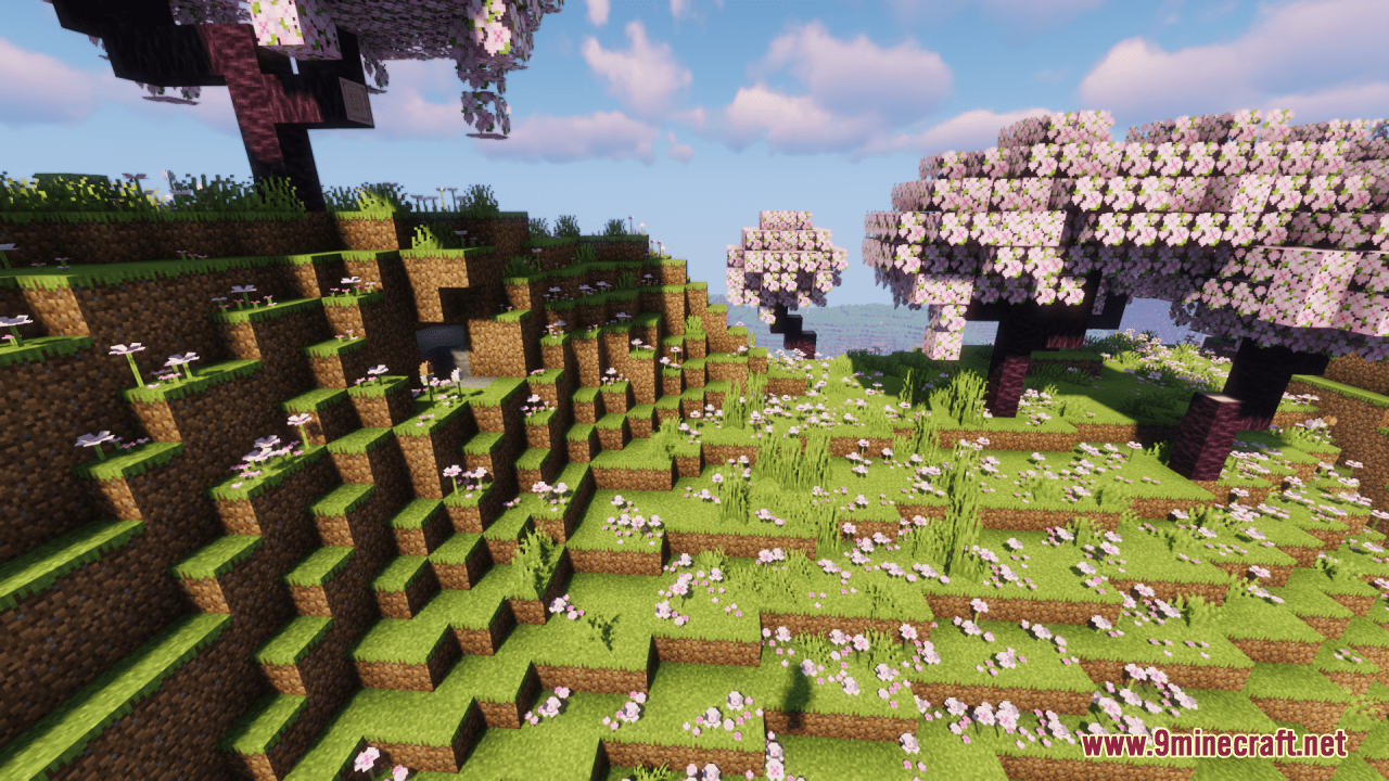 description_11 Cherry Grove+ Resource Pack (1.20.4, 1.19.2) - текстурный пакет