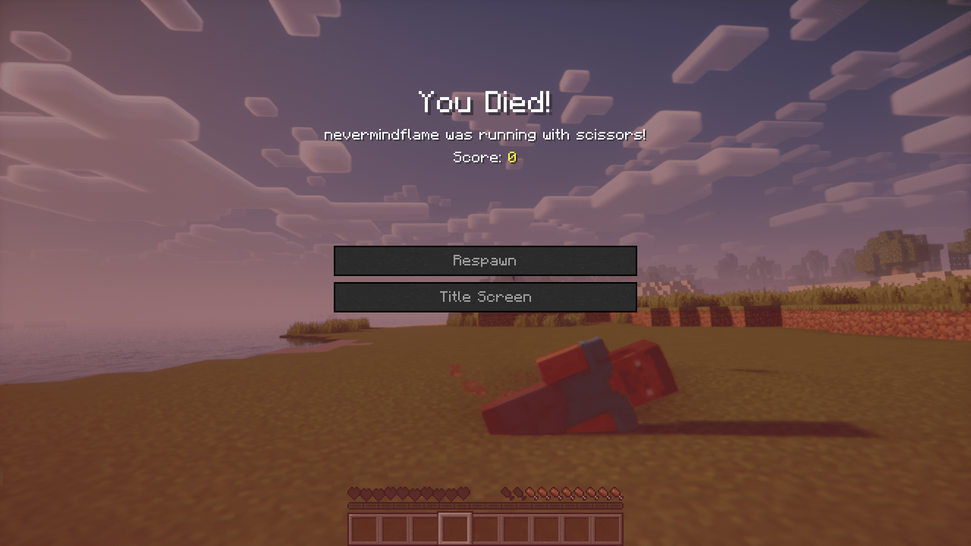 image 6 for Don't Run With Scissors Mod (1.20.4) - урон при беге с ножницами