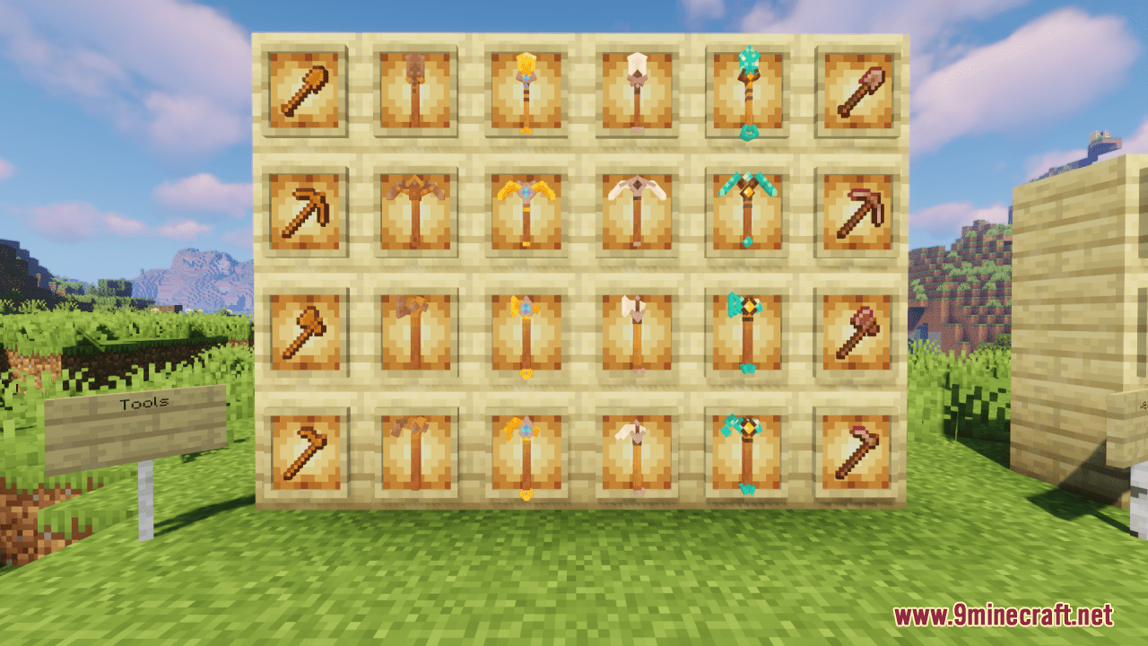 description_0 Aesthetic Tools And Weapons Resource Pack (1.19.4, 1.19.2) - Пакет текстур