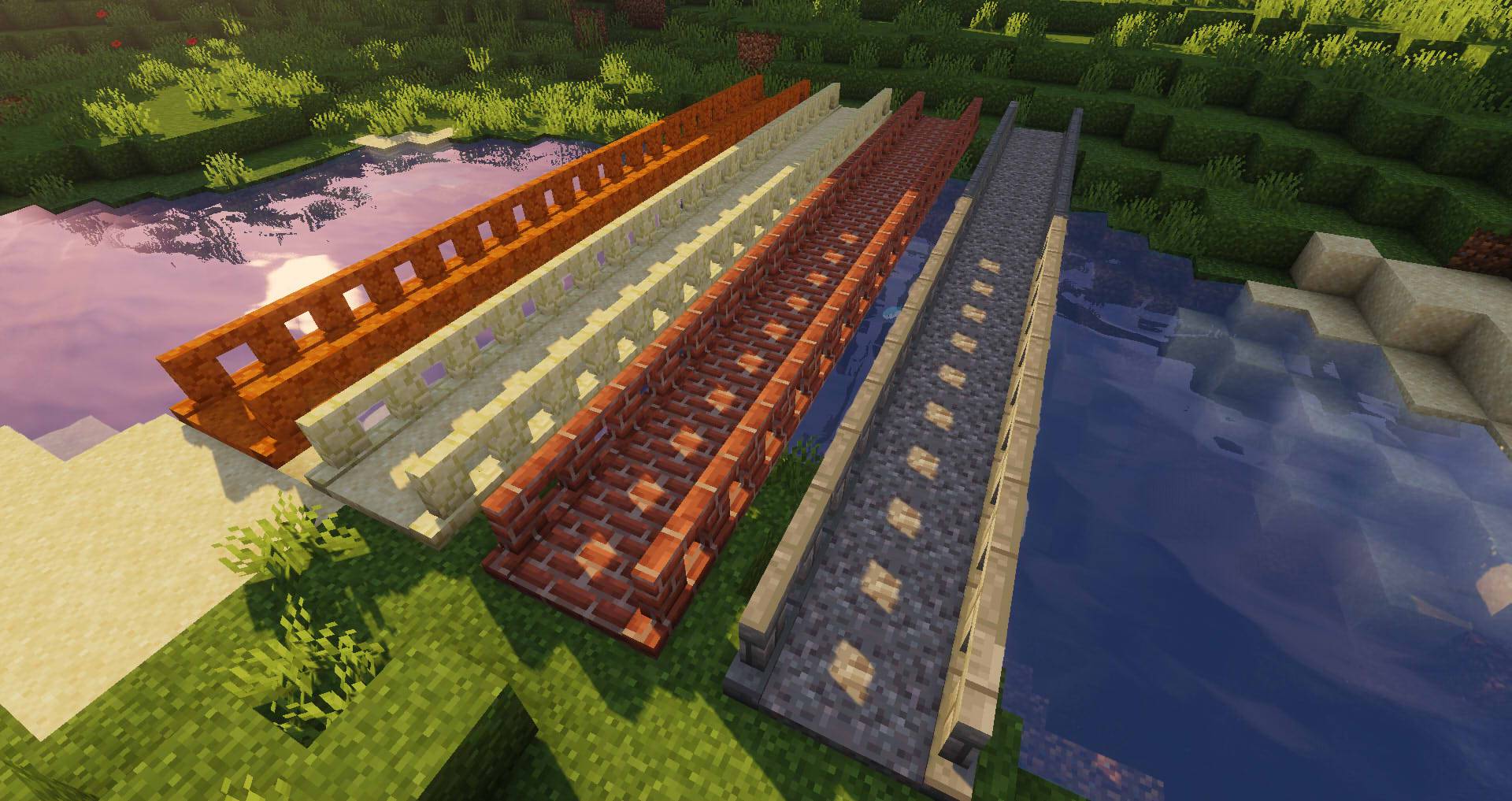 image 7 for Macaw's Bridges Mod (1.20.4) - Muchos tipos de puentes